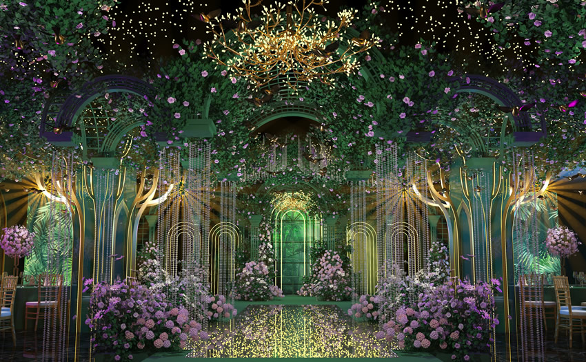 岭东奇妙森林婚礼堂效果展示